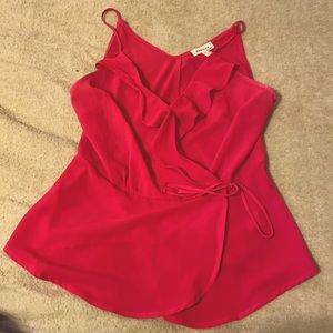 Pink peplum tank!